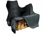 Beschermhoes voor sneeuwblazers, in zwart polyester. Afmetingen: 196 x 123/96 x 114cm