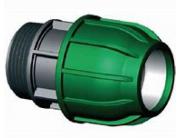 PE Klem Koppeling Buitendraad voor PE Buis 25 mm x ¾”