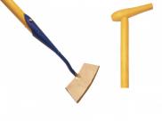 Ronde schoffel 18 cm met steel 1700 mm