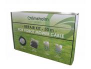 2301002 Reparatieset met 50 m robotinstallatiekabel, 4 kabelverbinders, 4 kabelverbinders met gel en 100 grondpennen.