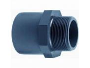 PVC druk Puntstuk Buitendraad 25/32 mm x 1″ 16 ATO