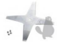 1108328 Plat maaimes 4 tanden voor robot AMBROGIO / WIPER serie L50 - Ø  ext  240mm. Vervangt origineel  50 D0018 02