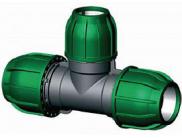 PE Klem Koppeling T-Stuk 90° voor PE Buis 25 x 25 x 25 mm