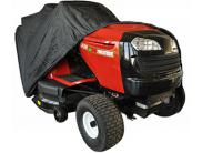 9102494 Beschermhoes voor zitmaaiers met achteropvang, in zwart polyester. 203 x 127 x 137